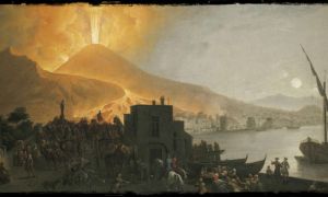 Eruzione Vesuvio su Ponte della Maddalena